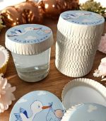 Kağıt Bardak Kapağı Doğum Günü Bebeği Parti Resimli 75 mm 100 Adet - Görsel 4