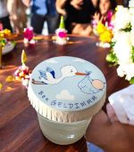 Kağıt Bardak Kapağı Doğum Günü Bebeği Parti Resimli 75 mm 100 Adet - Görsel 3