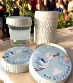 Kağıt Bardak Kapağı Doğum Günü Bebeği Parti Resimli 75 mm 100 Adet - Görsel 2