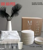Kağıt Bardak Kapağı Yuvarlak Baskısız 75 mm 100 Adet
