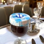 Kağıt Bardak Kapağı Deniz Çapası Baskılı Restaurant Sofra Sunum 75 mm 100 Adet