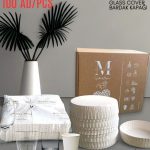Kağıt Bardak Kapağı Yuvarlak Baskısız 80 mm 100 Adet