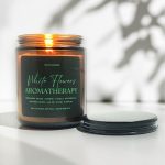 Bergamot kokulu kavanoz mum