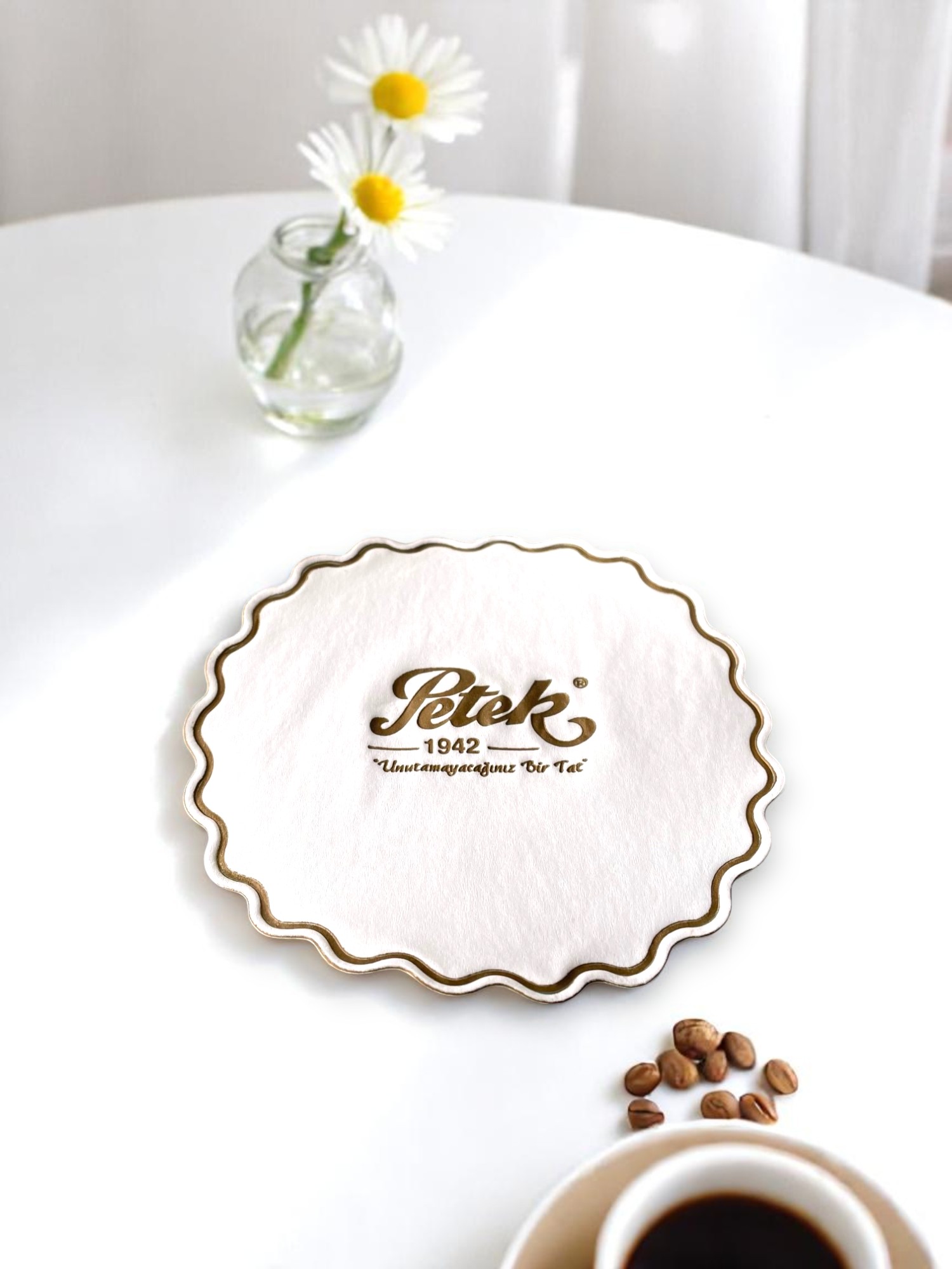 kağıt bardak altlığı